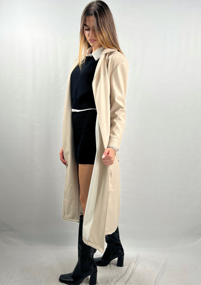 Trench in similpelle donna Regular Fit
